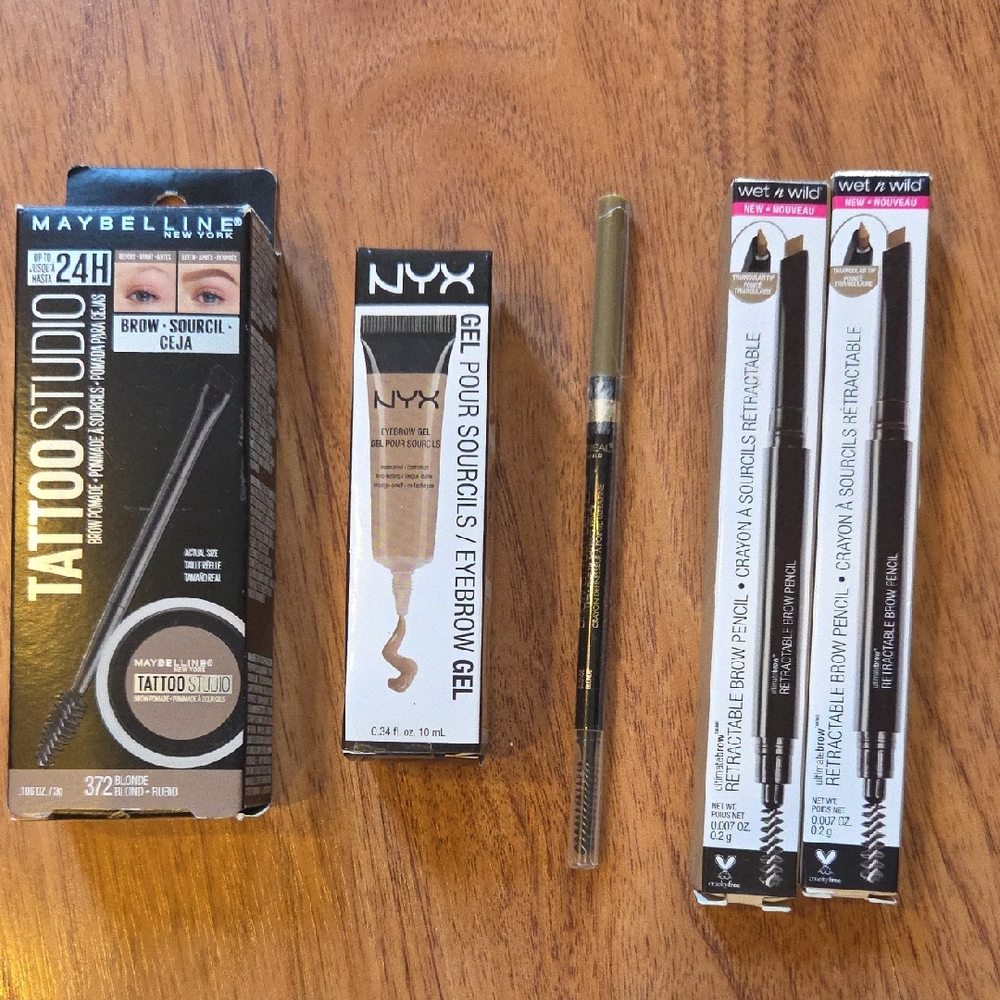 NEW Various Taupe/Blonde Eyebrow Products By Maybelline NYX Loreal & Wet N Wild